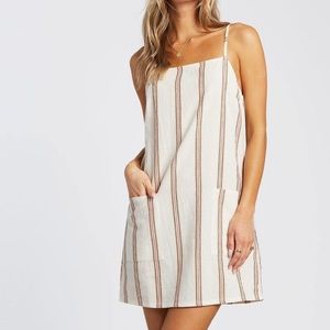 Billabong Striped Dress with Pockets